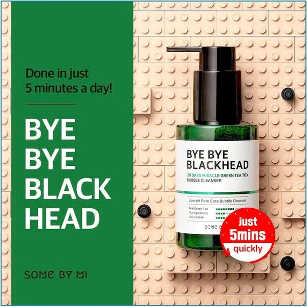 Bye Bye Blackhead 30 Days Miracle Green Tea Tox Bubble Cleanser.