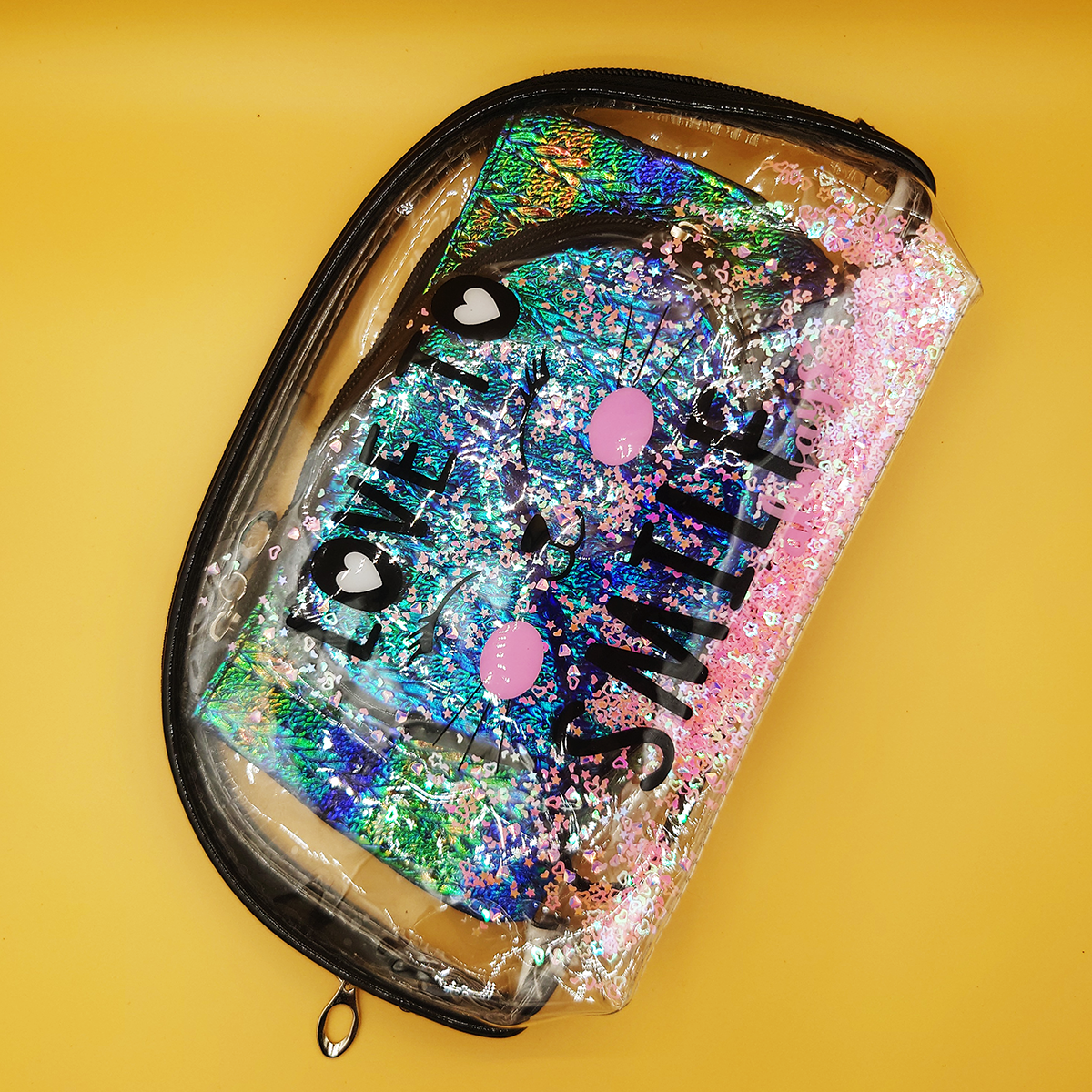 Cute Transparent Bag And Pouches 3 in 1