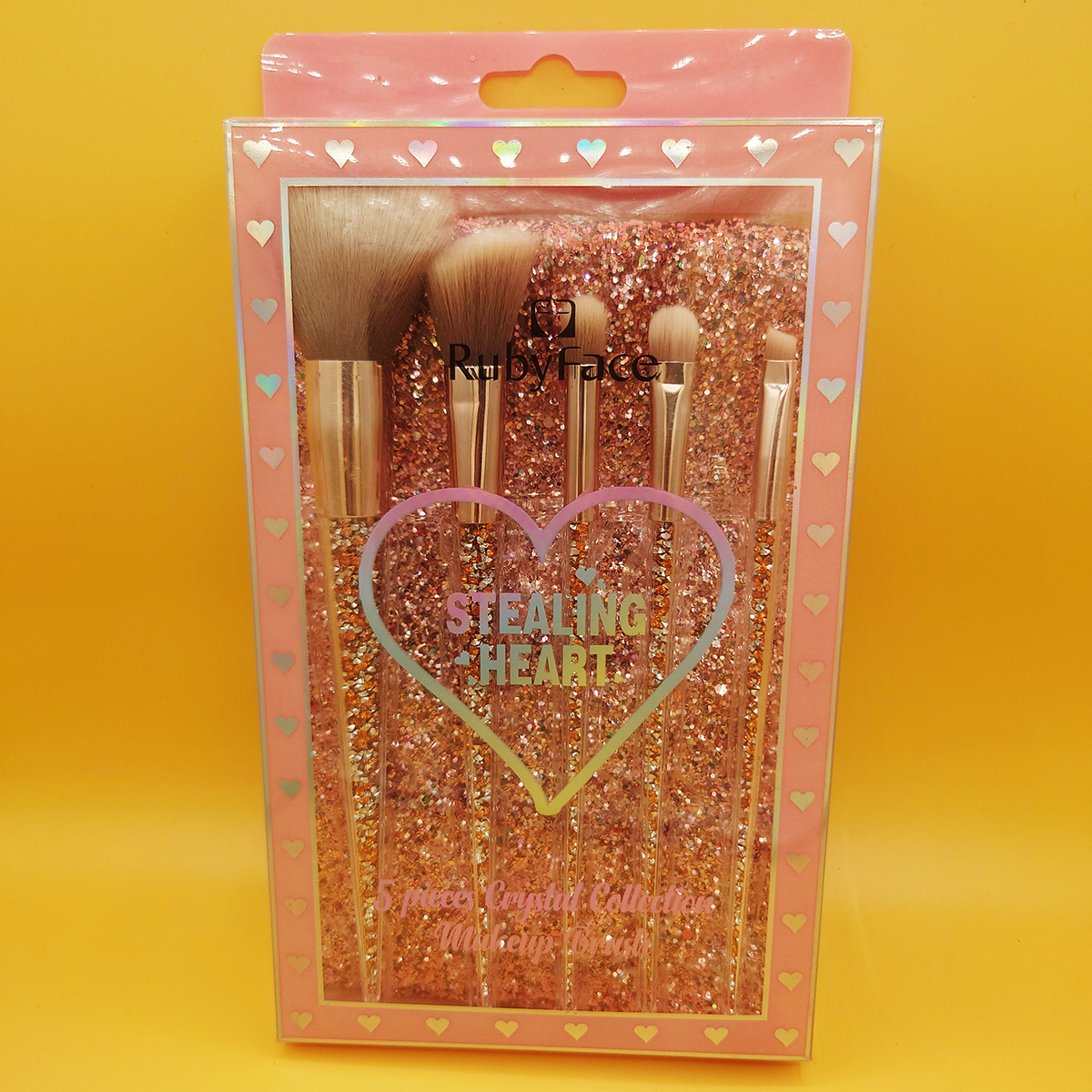 Ruby Face Makeup Brush Set (Healing Heart Edition)