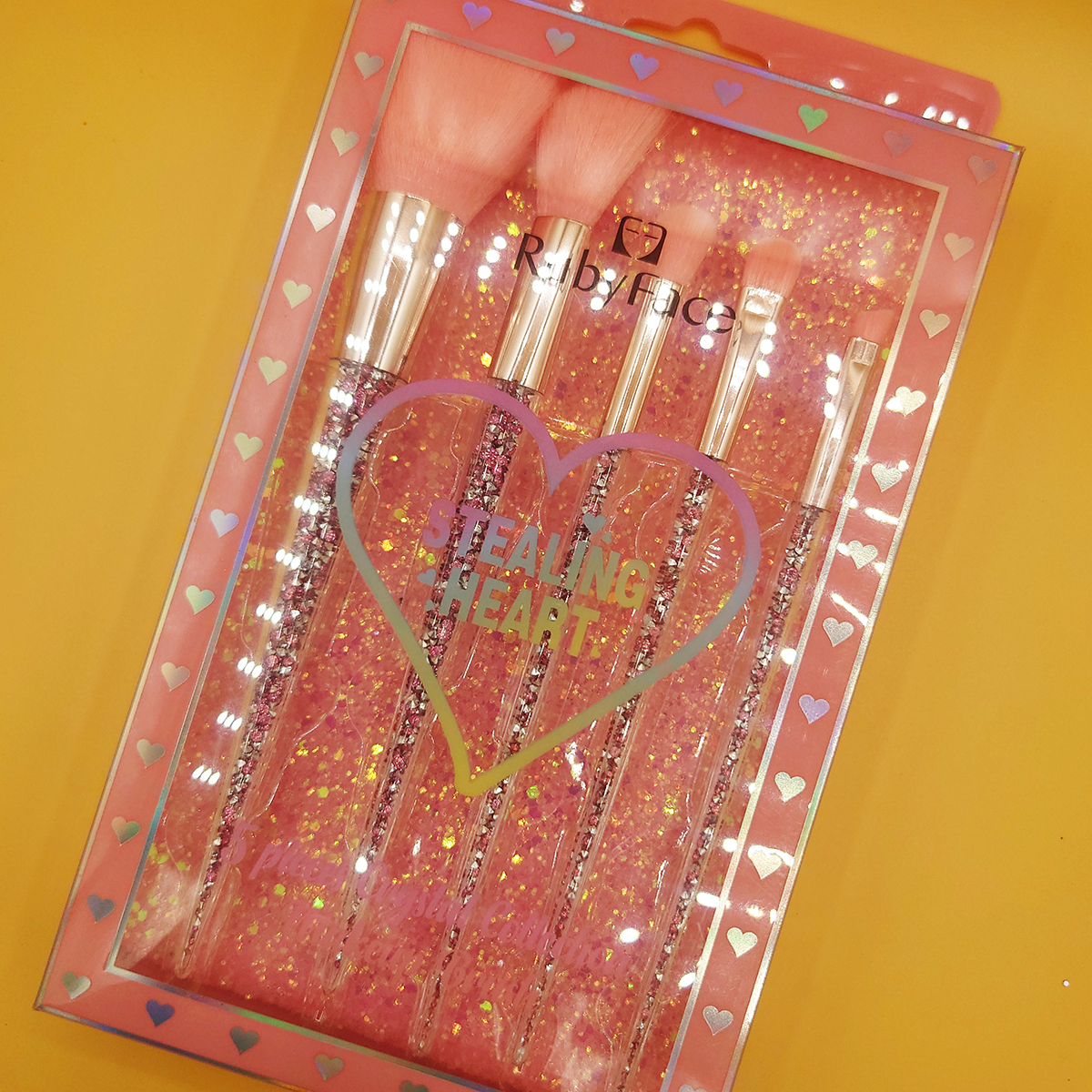 Ruby Face Makeup Brush Set (Healing Heart Edition)