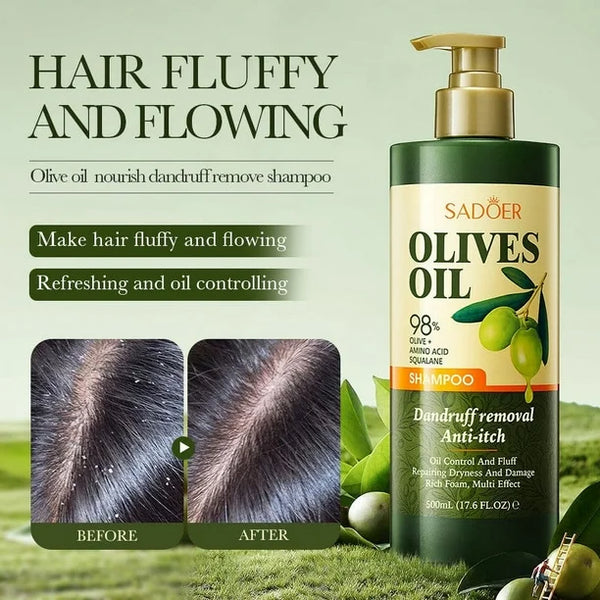Sadoer Original Olive Oil  Anti Dandruff Shampoo  500ml-femnest.shop