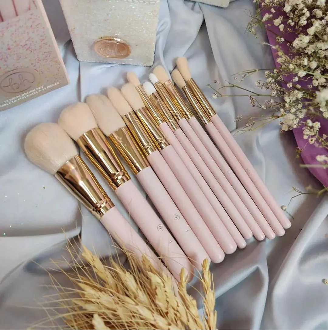 Fairy Lights Makeup Brush Set with Holder