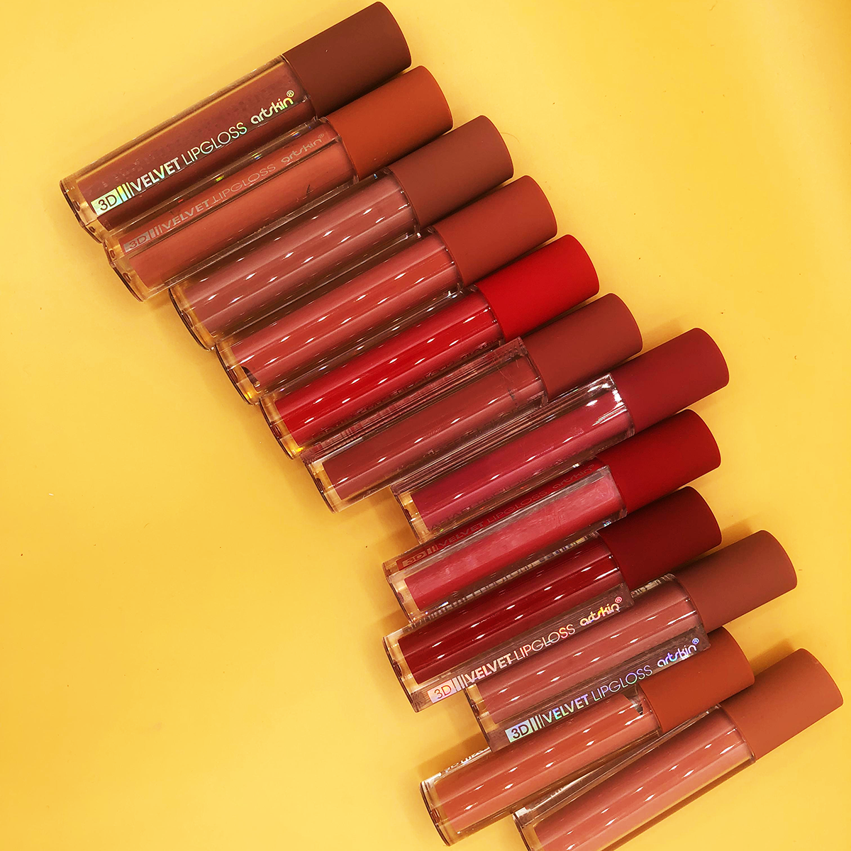 Artskin Velvet Lisglosses Set Of 12 Nude Colors