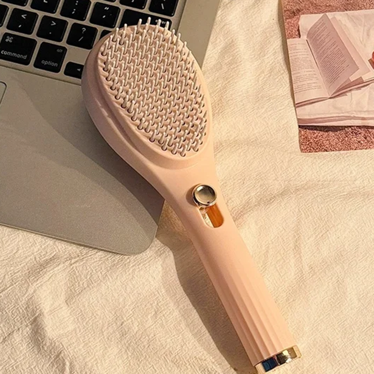 Portable Telescopic Comb with Scalp Massage Self-Cleaning