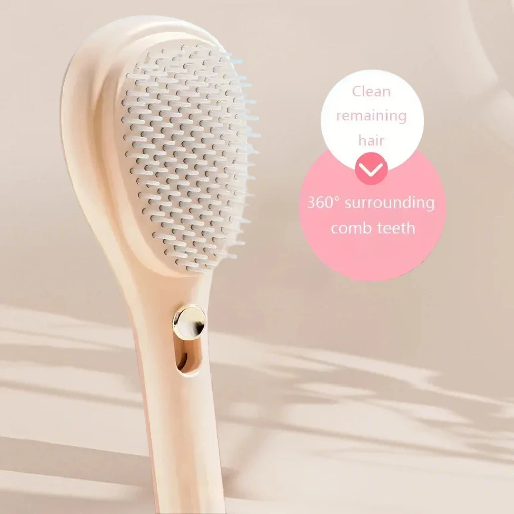 Portable Telescopic Comb with Scalp Massage Self-Cleaning