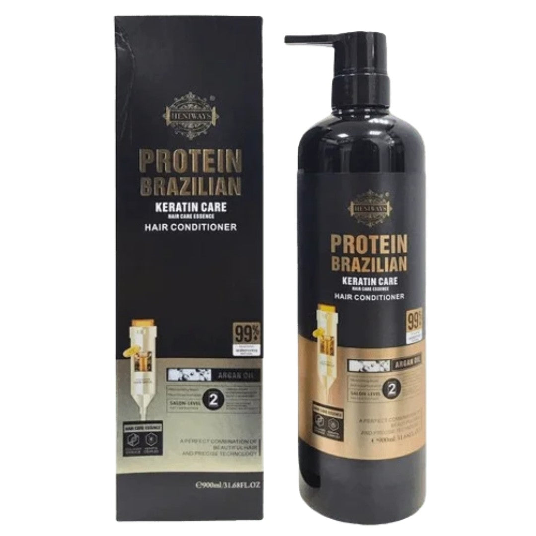 Heniways Protein Brazilian keratin Shampoo 900ml (XL)