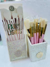 Fairy Lights Makeup Brush Set with Holder