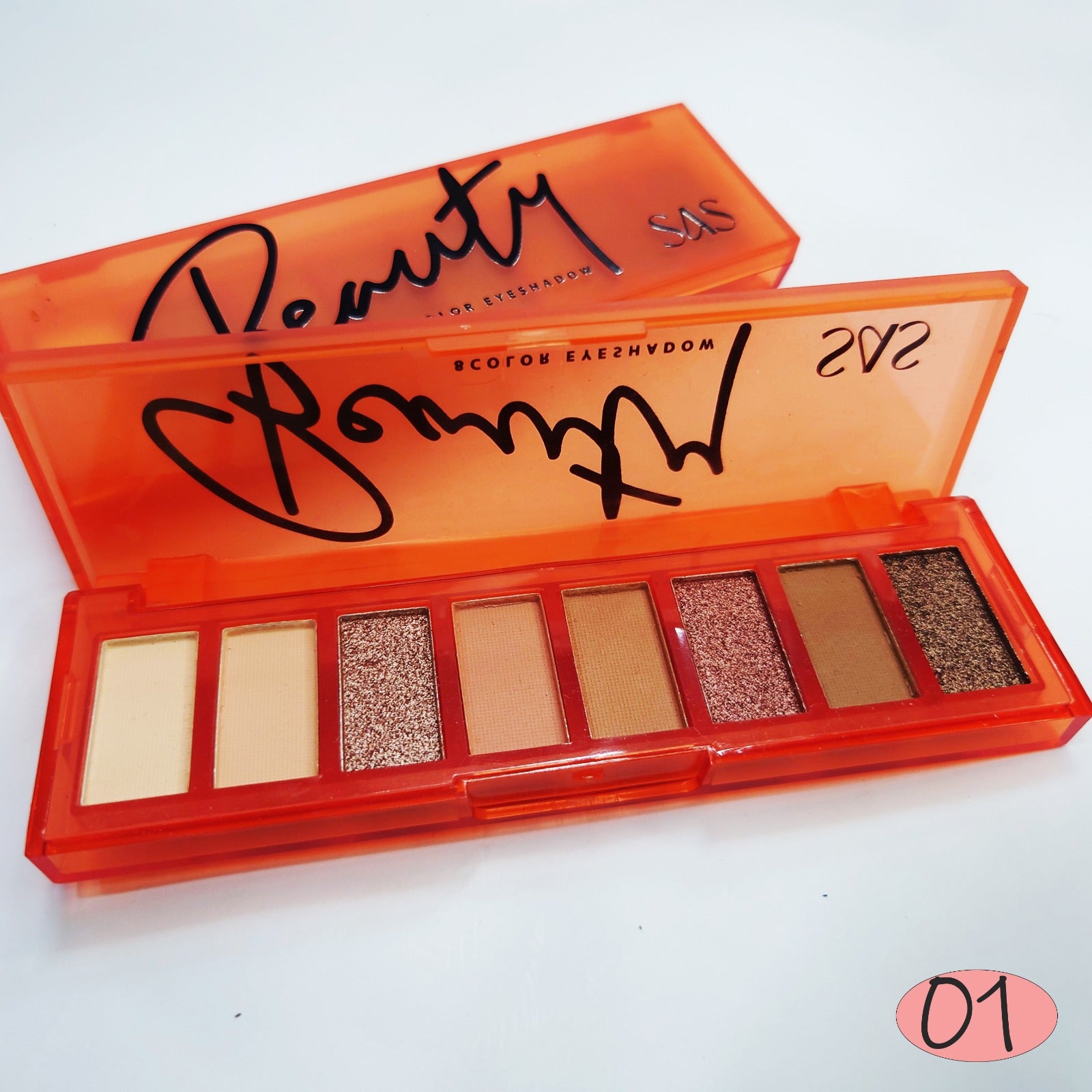 Eight-color Pearlescent Matte Waterproof Non-smudging Glitter Eyeshadow Palette