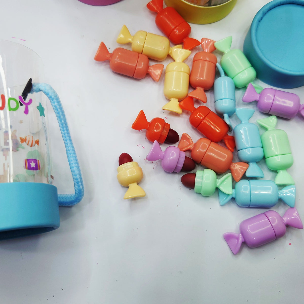 Mini lipstick pack of 18 candy star shaped
