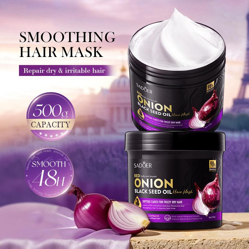 SADOER Red Onion Black Seed Oil Hair Mask