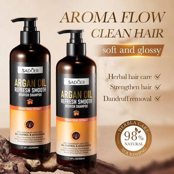 Sadoer Argan Oil Anti Dandruff Anti Itch Hair Shampoo 500ml 98% Argan Extract
