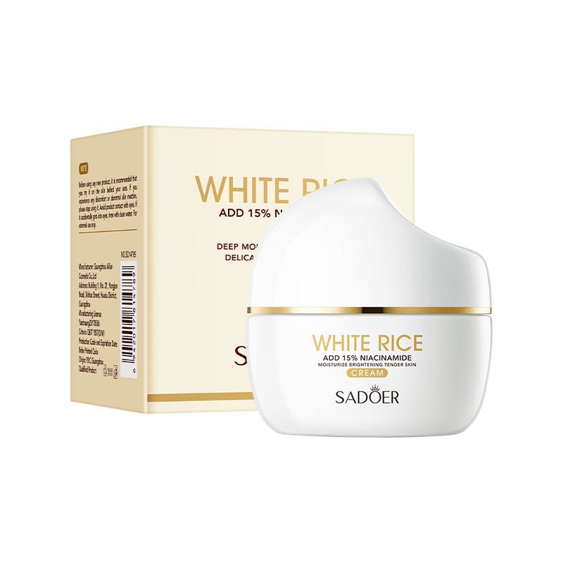 White Rice Nicotinamide Skin Brightening Moisturizing Cream